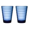 Iittala Aino Aalto Vannglass 2-Pack 33 Cl Ultramarinebla Fashion