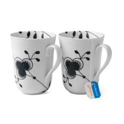 Royal Copenhagen Black Fluted Mega Kopp 2-Pakn. 33 Cl Best