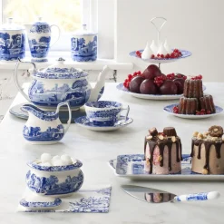 Spode Blue Italian Kakefat Fashion