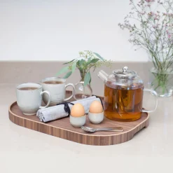 Bosign Serveringsbrett Curvline Large 34 X 47 Cm Valnott Outlet