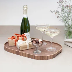 Bosign Serveringsbrett Curvline Large 34 X 47 Cm Valnott Outlet