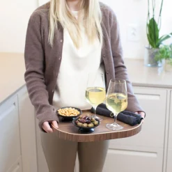 Bosign Serveringsbrett Curveline Medium 26 X 39 Cm Valnott New