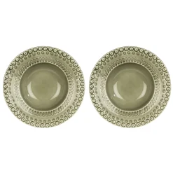 PotteryJo Daisy Dyp Tallerken O 21 Cm 2-Stk. Faded Army (Gronn) Online