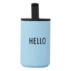Design Letters Termokopp Light Blue-Hello Sale