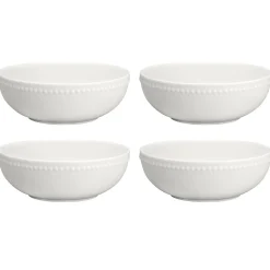 Scandi Living Dots Frokostbolle 60 Cl 4 Stk. Kremhvit Fashion