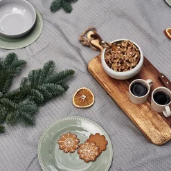 Scandi Living Dots Liten Tallerken 22 Cm 4 Stk Gront Hot