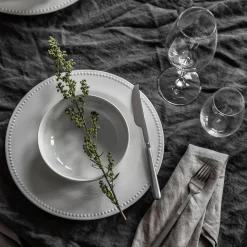 Scandi Living Dots Tallerken 28 Cm 4 Stk. Kremhvit Clearance