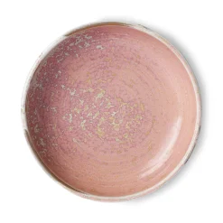 HK Living Home Chef Dyp Tallerken Medium O19,3 Cm Rustic Pink Online
