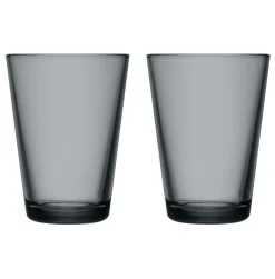 Iittala Kartio Vannglass 40 Cl 2-Stk. Morkegra Hot
