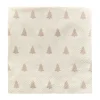 Scandi Essentials Linen Trees Servietter 33 X 33 Cm 20-Pakning Sand Outlet