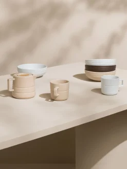 NJRD Lines Skal O16 Cm 6-Stk. Beige Sale