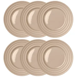 NJRD Lines Tallerken O27 Cm 6-Stk. Beige Best