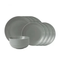 Royal Doulton Maze Tallerken 12 Deler Morkegra Sale