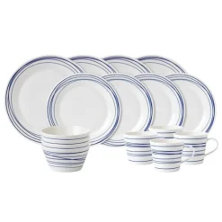 Royal Doulton Pacific Tallerken 16 Deler Lines Hot