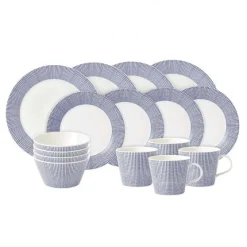 Royal Doulton Pacific Tallerken 16 Deler Dot Hot