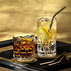 Orrefors Peak Old Fashioned Glass 4-Stk. Clearance