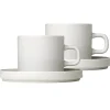 Blomus Pilar Kaffekopp Med Fat 2-Stk. Moonbeam Sale