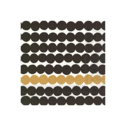 Marimekko Rasymatto Serviett 33X33 Cm 20-Pakning Svart-Gull Outlet