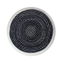 Marimekko Rasymatto Tallerken O 20 Cm Svart-Hvit (Sma Prikker) Discount