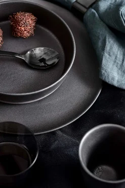 Aida Raw Suppetallerken O19,4 Cm Titanium Black Outlet