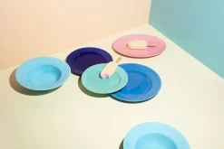 Lyngby Porcelæn Rhombe Dyp Tallerken O 24,5 Cm Hot