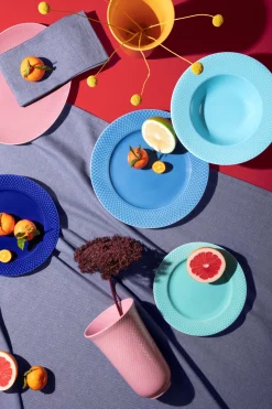 Lyngby Porcelæn Rhombe Dyp Tallerken O 24,5 Cm Hot