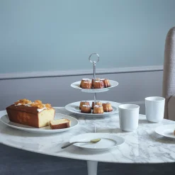 Lyngby Porcelæn Rhombe Kakefat O 27 Cm Hot