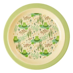 RICE Melamin Barnetallerken O22 Cm Frog Best