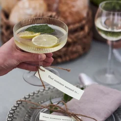 Ferm LIVING Ripple Champagneglass 2-Pakn. Klar Outlet