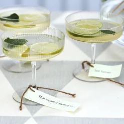 Ferm LIVING Ripple Champagneglass 2-Pakn. Klar Outlet