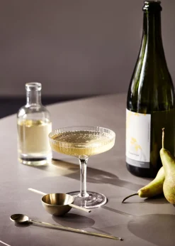 Ferm LIVING Ripple Champagneglass 2-Pakn. Klar Outlet