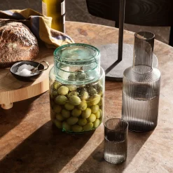 Ferm LIVING Ripple Verrines Serveringsglass 14 Cl 4-Stk. Smoked Grey Fashion