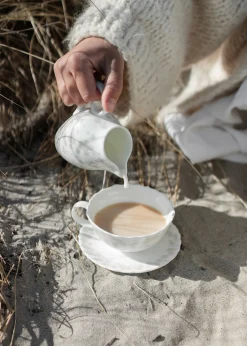 Wik & Walsøe Slapeblom Tekopp Og Fat 30 Cl Gra Clearance