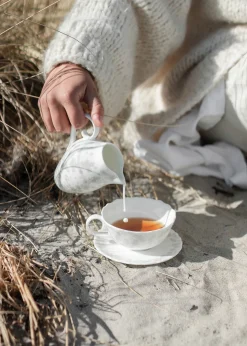 Wik & Walsøe Slapeblom Tekopp Og Fat 30 Cl Gra Clearance