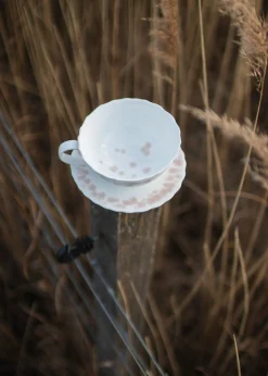 Wik & Walsøe Slapeblom Tekopp Og Fat 30 Cl Rosa New