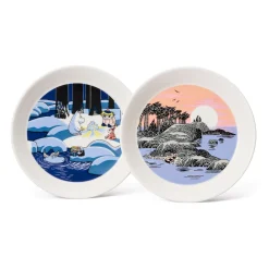 Arabia Snow Lantern & Moomin'S Day 2018 Mummitallerkenssett Hot