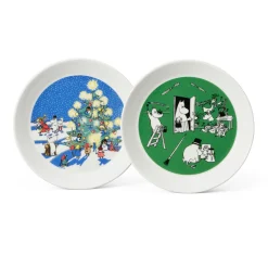 Arabia Tegning & Jul Mummitallerken 2 Deler Best