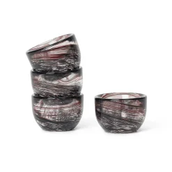 Ferm LIVING Tinta Eggeglass 4-Pakning O 4,8 Cm Deep Brown Best