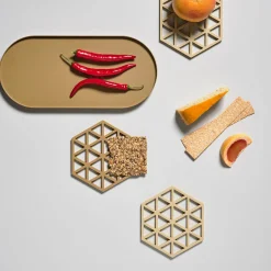 Zone Denmark Triangles Gryteunderlag 14X16 Cm Khaki Discount