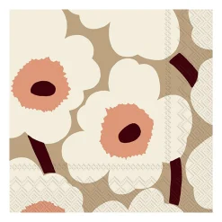 Marimekko Unniko Serviett 33X33 Cm 20-Pakning Cream Sale