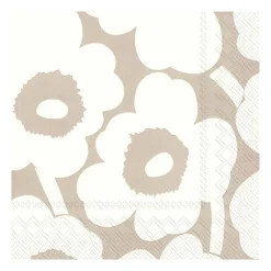 Marimekko Unniko Serviett 33X33 Cm 20-Pakning Lin-Cream Clearance