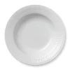 Royal Copenhagen White Fluted Latexplate Med Kant O 21 Cm Outlet