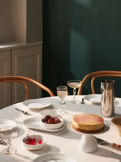 Royal Copenhagen White Fluted Serveringssett 4 Deler New