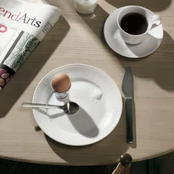 Royal Copenhagen White Fluted Tallerken Diameter 22 Cm Clearance