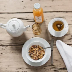 Royal Copenhagen White Fluted Tekopp Med Skal Sale