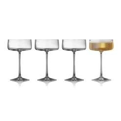 Lyngby Glas Zero Champagneglass Coupe 26 Cl 4-Pakning New